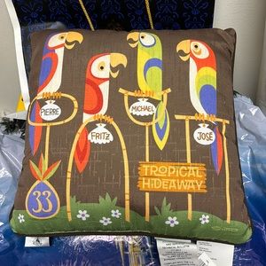 Disneyland club 33 tropical Hideaway throw pillow